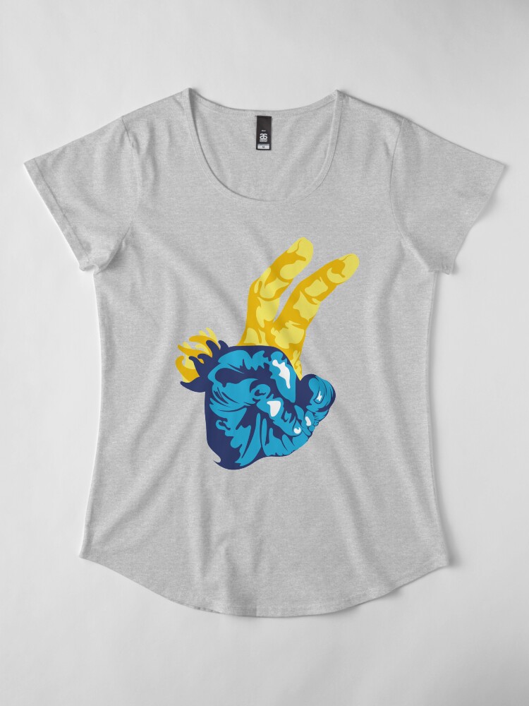 Alternate view of Nudibranch Hand Signal Premium Scoop T-Shirt