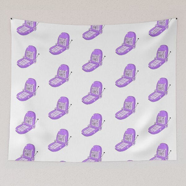 Item preview, Not Ur Baby Flip Phone (purple) designed and sold by gross-girl99.