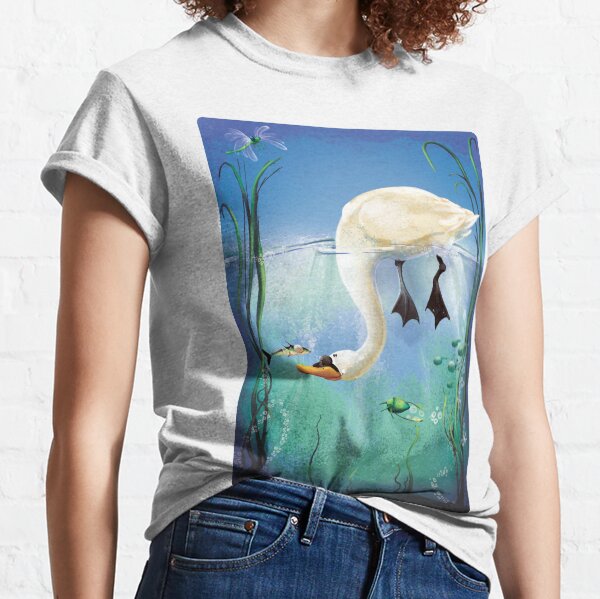 The Swan and the Stickleback Classic T-Shirt