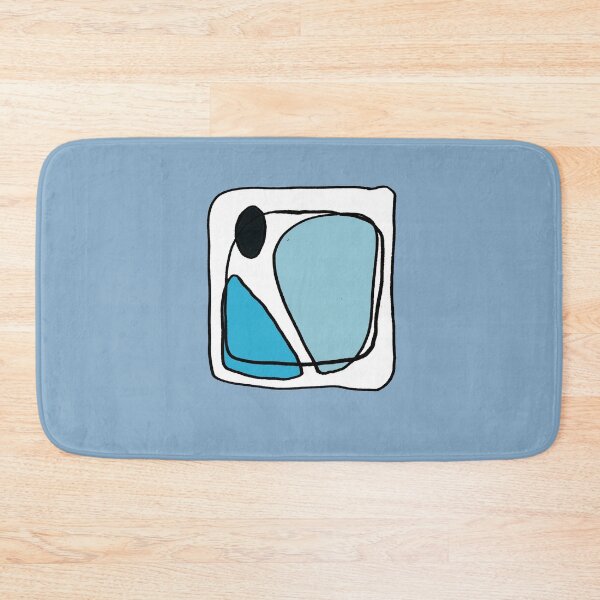 Item preview, Organic Blue Boxes Hand Drawn Pattern Design designed and sold by NancyMerkle.