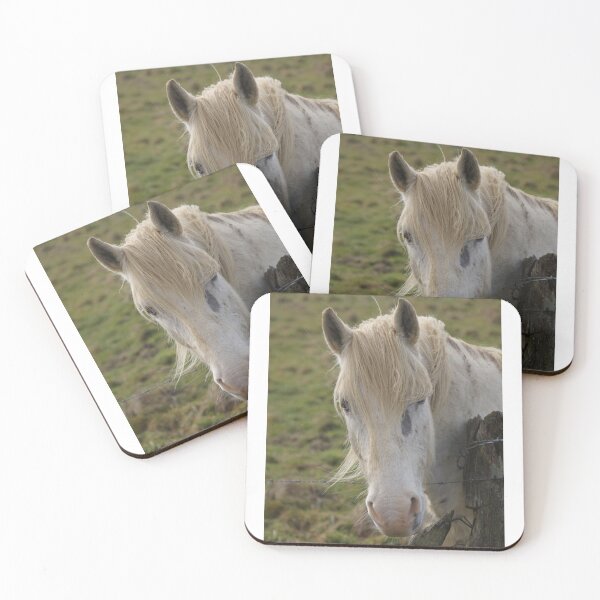 Item preview, Wild white horse portrait designed and sold by EstelleRossetti.