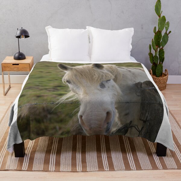 Item preview, Wild white horse portrait designed and sold by EstelleRossetti.