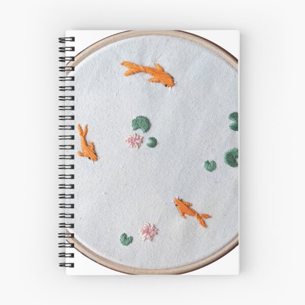 Item preview, Koi Pond Embroidery designed and sold by lizziewood544.