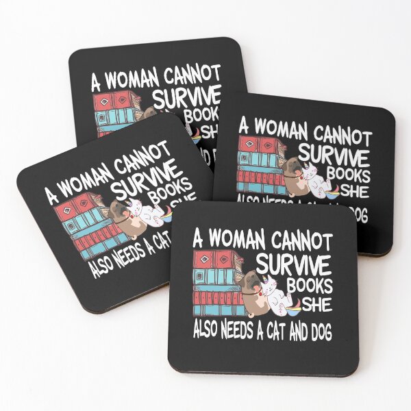 Item preview, A Woman Cannot Survive On Books Alone She Also Needs a Cat  designed and sold by MG STORE.