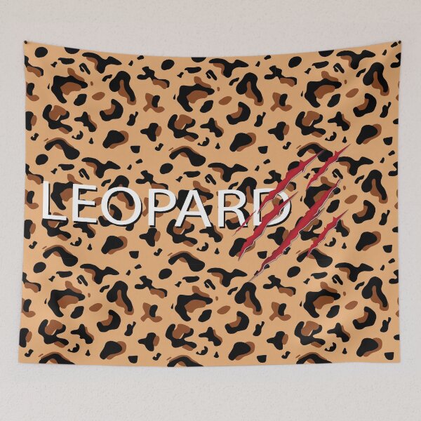 Item preview, Leopard print with word background designed and sold by JullBidukha.