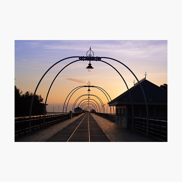 Southport Pier sun set Photographic Print