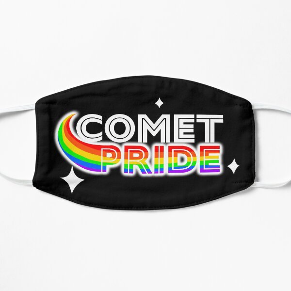 Comet Pride Sticker - #CometPride (Gay) Flat Mask