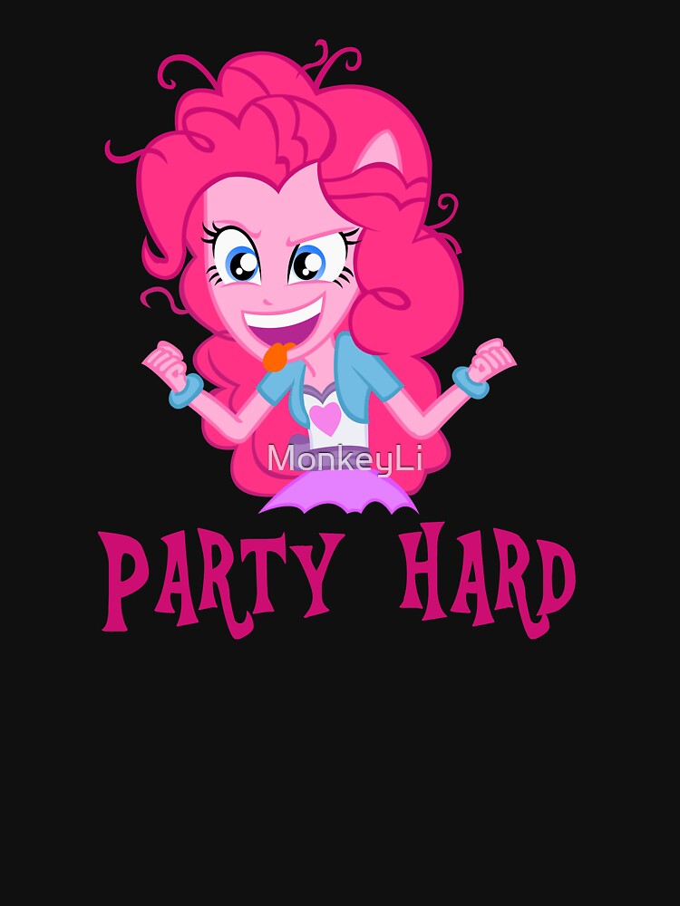 "Pinkie Pie EQG Party Hard" Tshirt for Sale by MonkeyLi Redbubble