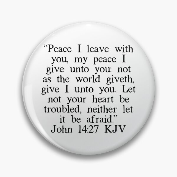 Item preview, John 14:27 KJV designed and sold by IBMClothing.