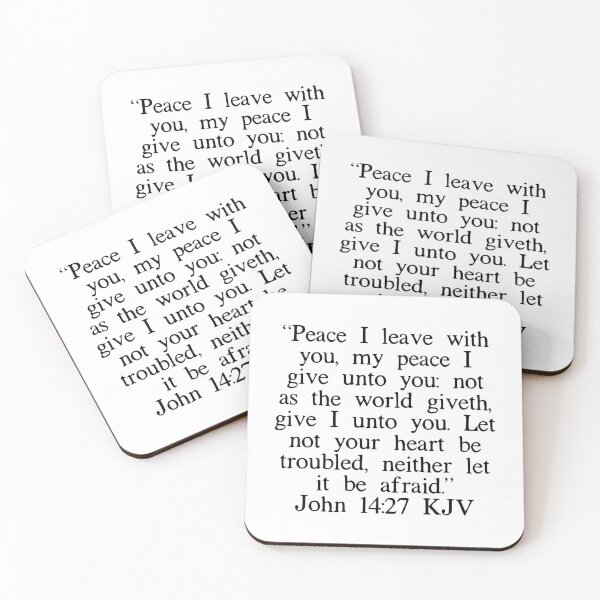 Item preview, John 14:27 KJV designed and sold by IBMClothing.