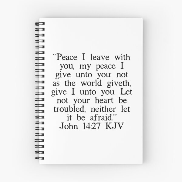 Item preview, John 14:27 KJV designed and sold by IBMClothing.