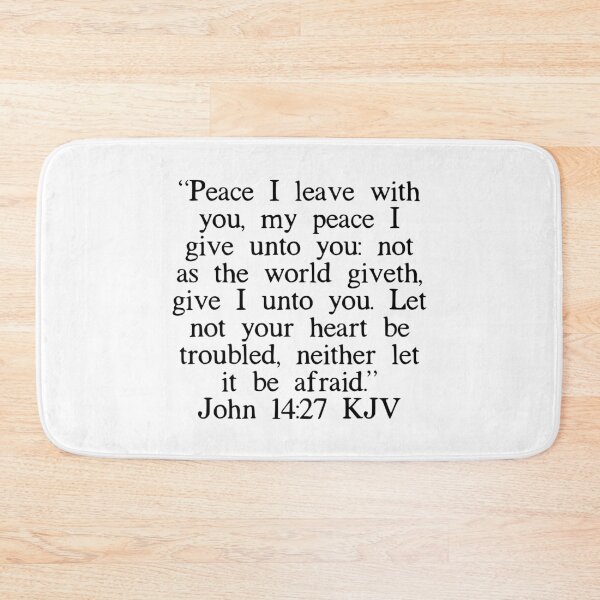 Item preview, John 14:27 KJV designed and sold by IBMClothing.