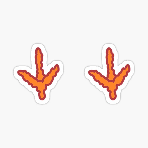 Hokie Feet - bigger Sticker
