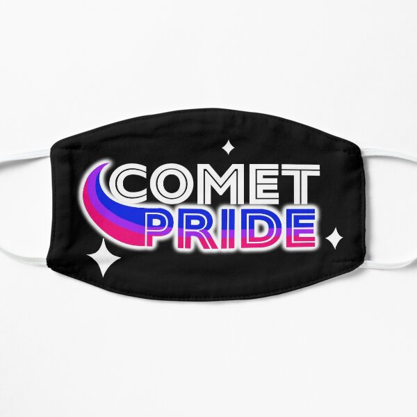Comet Pride Sticker - #CometPride (Bisexual) Flat Mask