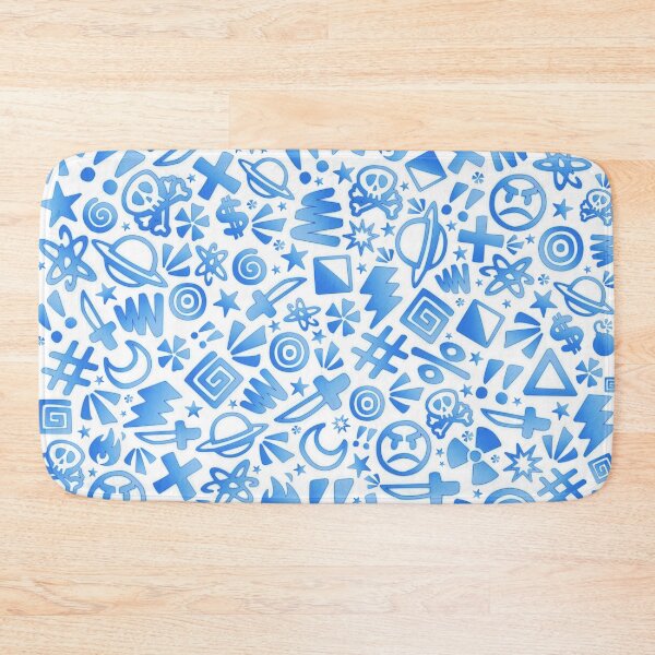 Item preview, Random Doodles Blue designed and sold by Batts Clay.