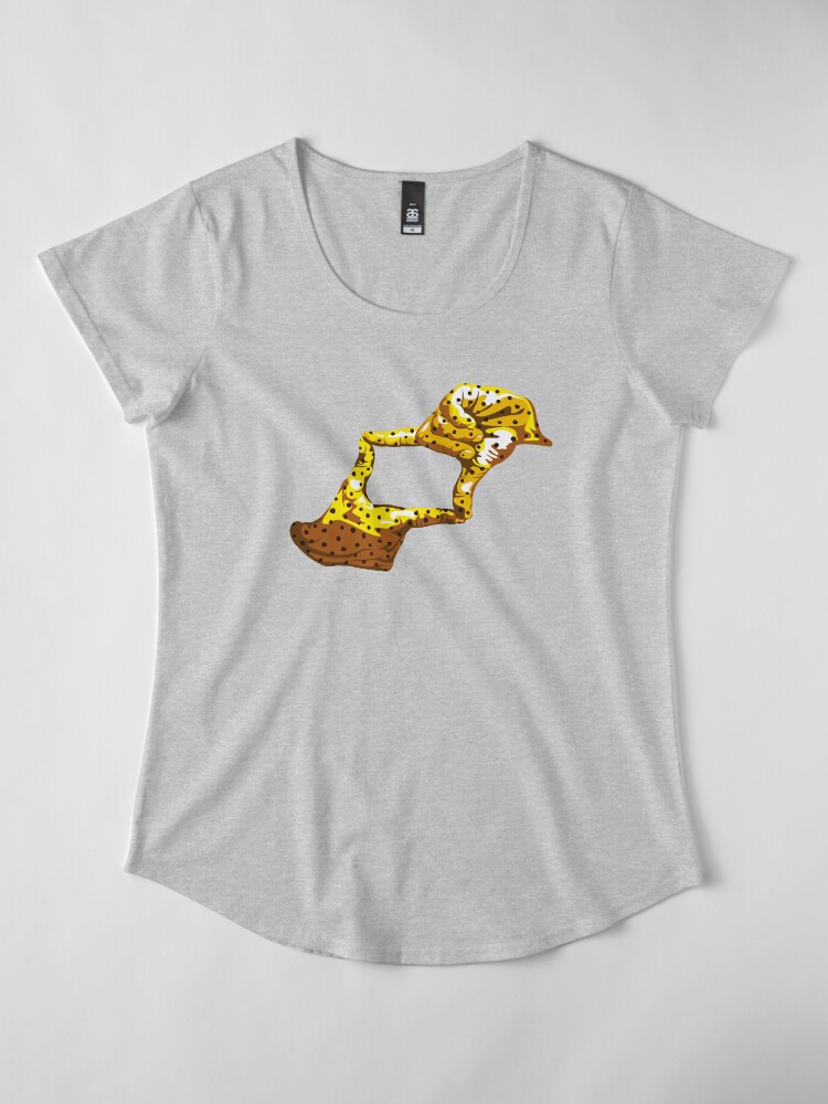 Alternate view of Boxfish Hand Signal Premium Scoop T-Shirt