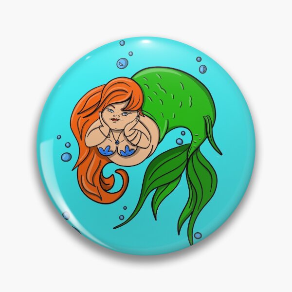 Item preview, Chubby Mermaid Pinup Sexy Body Positive Graphic  designed and sold by JessieJune.