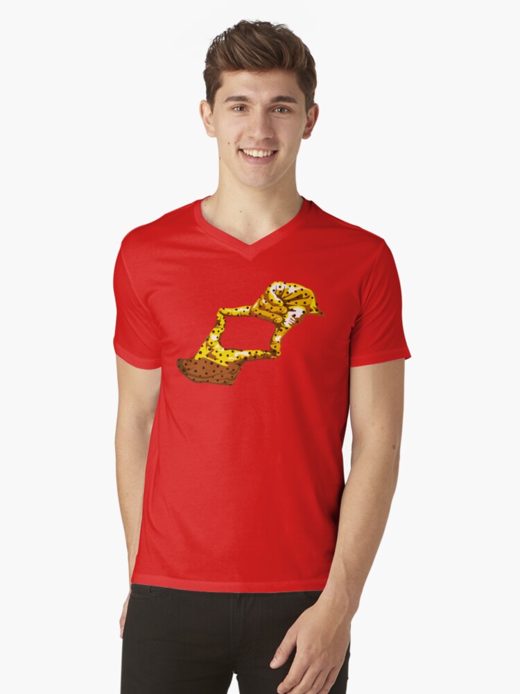 Thumbnail 1 of 3, V-Neck T-Shirt, Boxfish Hand Signal designed and sold by 50bar.