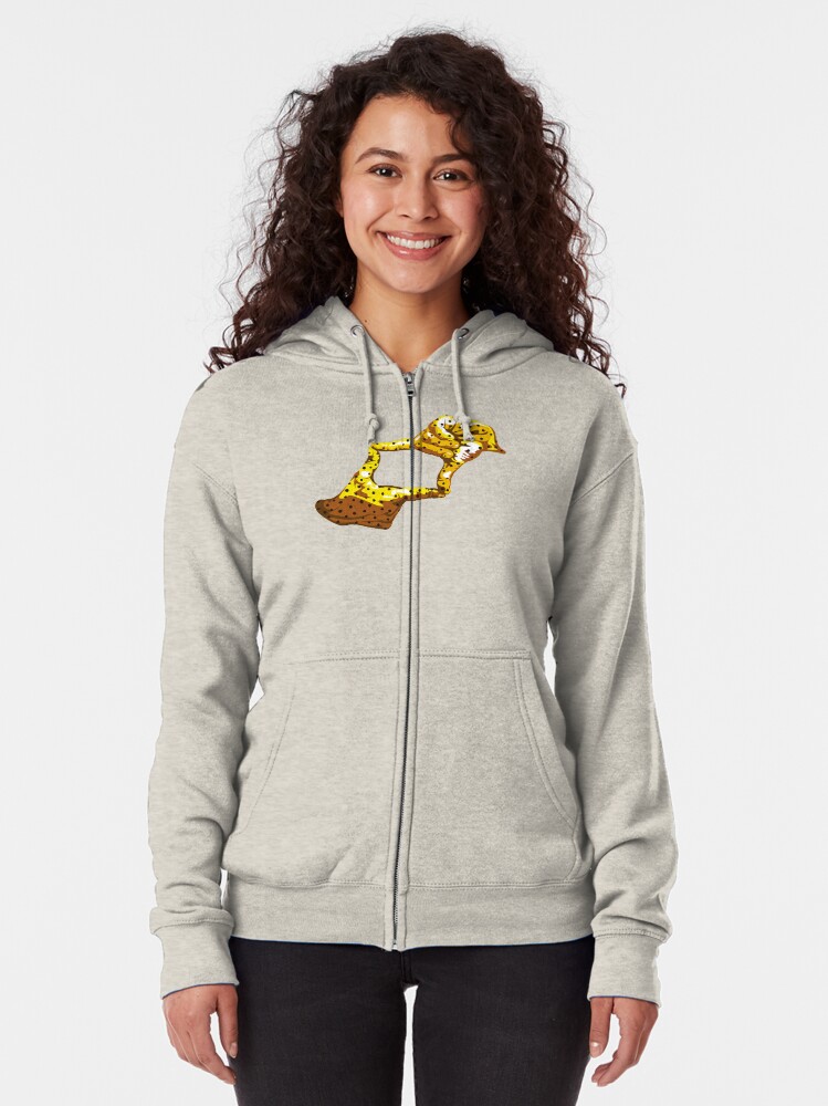 Alternate view of Boxfish Hand Signal Zipped Hoodie