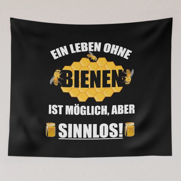 Artikelvorschau, Imker Spruch Leben Ohne Bienen Sinnlos entworfen und verkauft von Argentini.