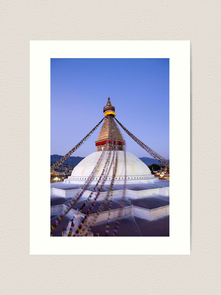 Nepal, Kathmandu, Bodhnath (Boudha) Stupa Wall Art, Canvas Prints