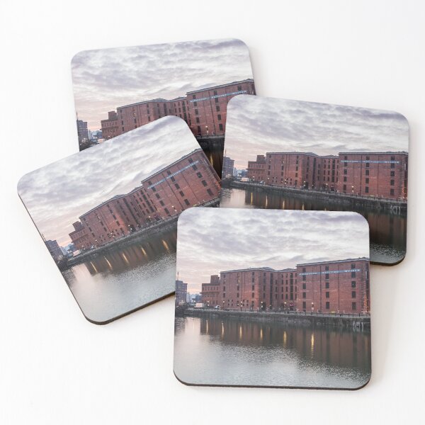 Item preview, Dawn sky above the Merseyside Maritime Museum designed and sold by wellsie82.