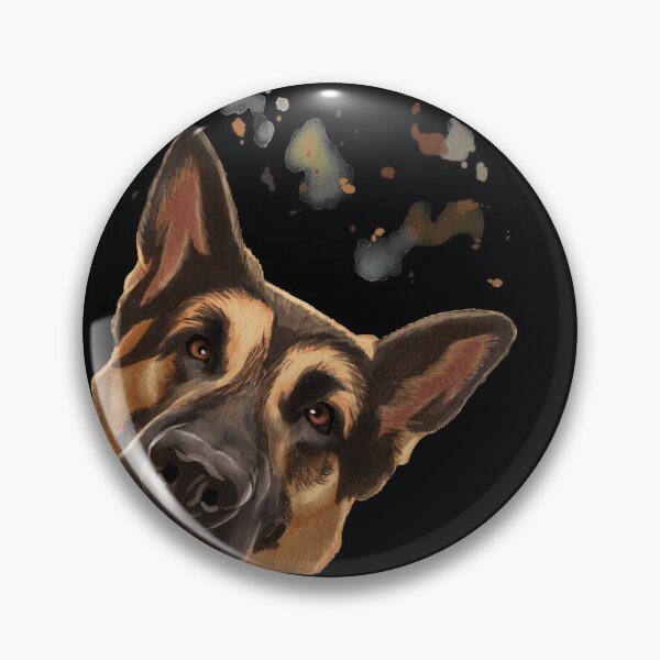 Artikelvorschau, Neugieriger Deutscher Schäferhund  entworfen und verkauft von alwe-designs.