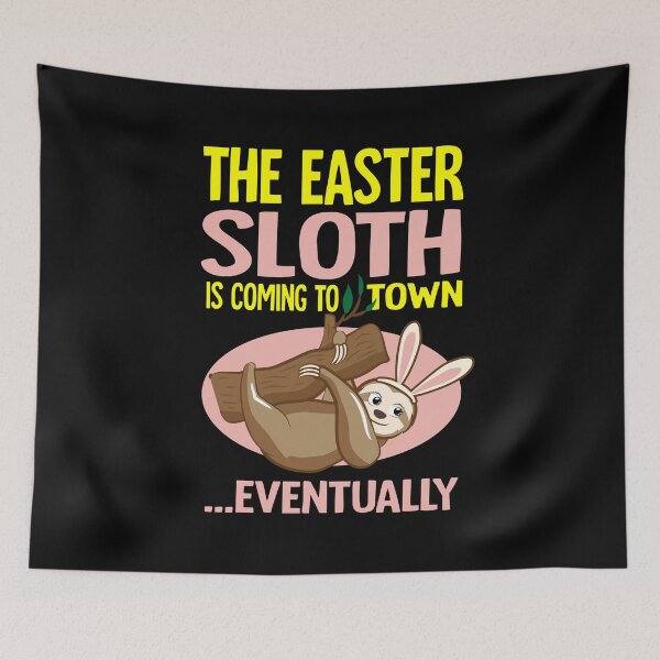 Item preview, Easter Bunny Sloth Animal Lover Gift designed and sold by 2blackcherries.
