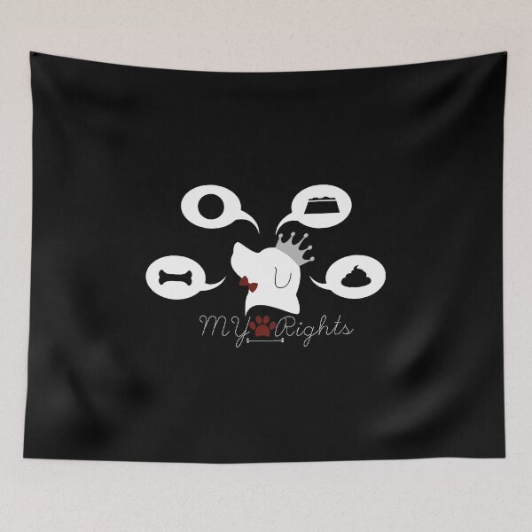 Item preview, dog rights ,play, defecate, eat, hunt ,adoption, king dog designed and sold by MimiouchB.