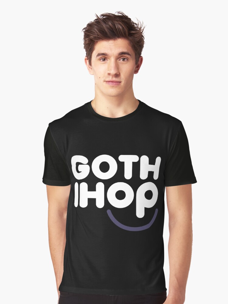 goth is white t shirt