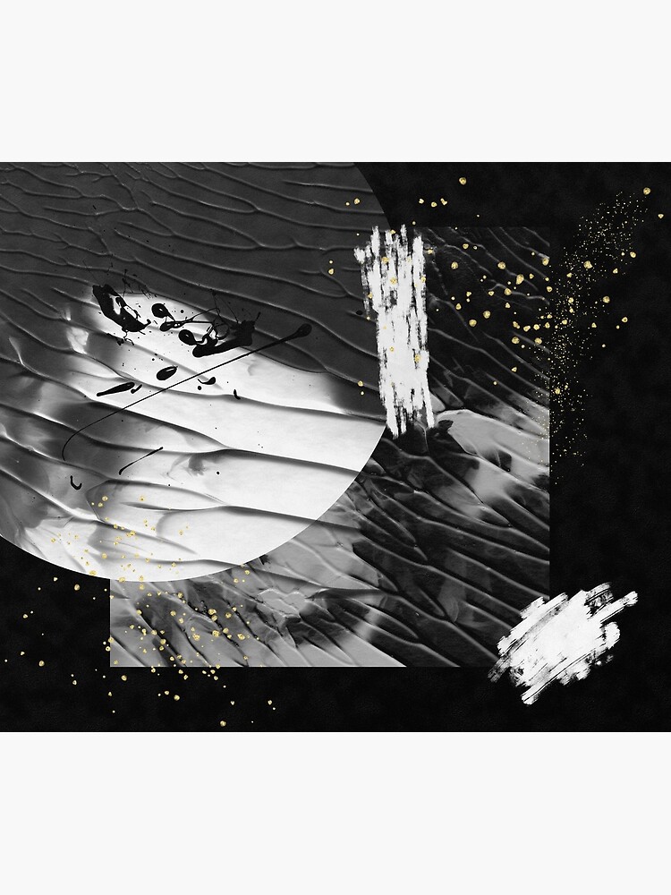 "Black and White Abstract Art. Contemporary Decorative Artwork for
