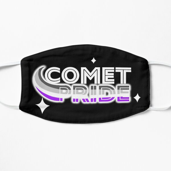 Comet Pride Sticker - #CometPride (Asexual) Flat Mask