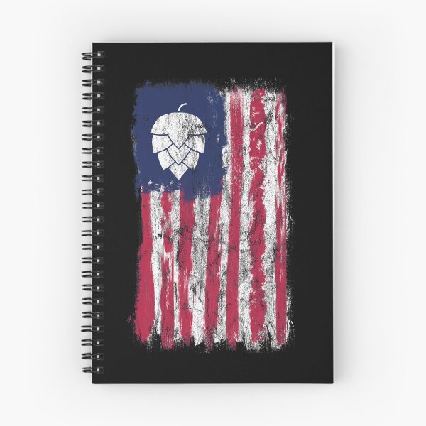 Aperçu de l'œuvre Drapeau américain grunge avec houblon créée et vendue par Byfab.