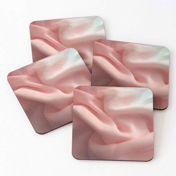 Item preview, Pink and White Pastel Fabric Swirl Design designed and sold by m-sketchbook.