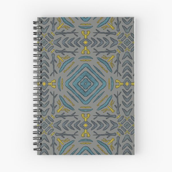 Item preview, Abstract Pattern 13  - Grey, Blue and gold ornament designed and sold by Julia Rudens.