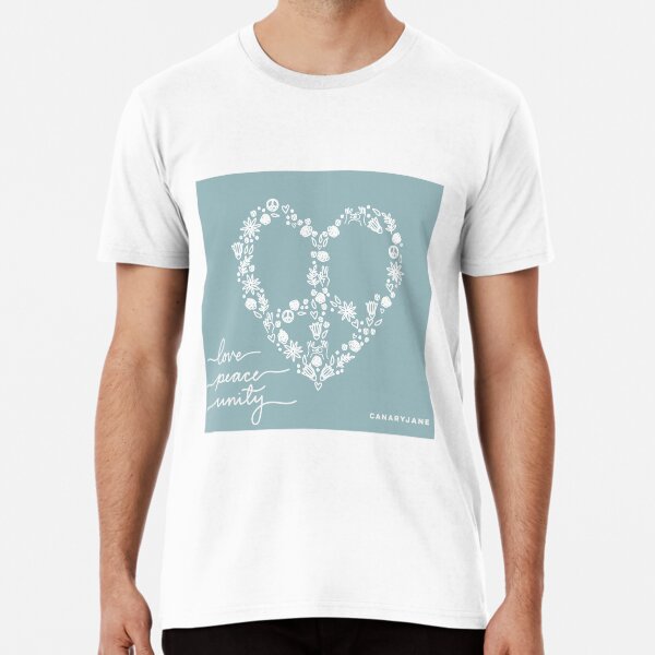 Peace, Love, & Unity Artwork Premium T-Shirt