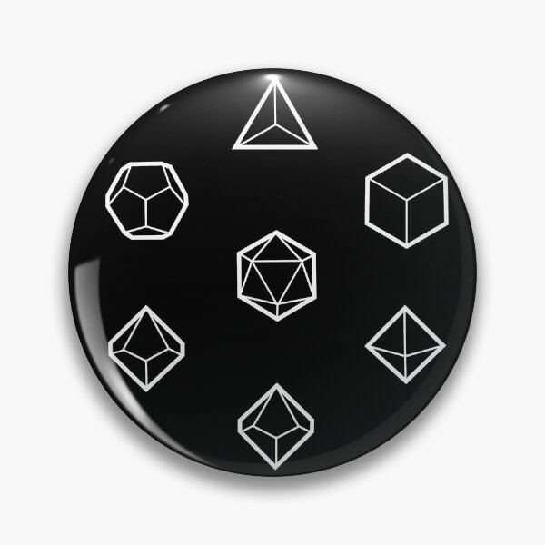 Item preview, White minimalist Polyhedral Dice designed and sold by JMDSilva.