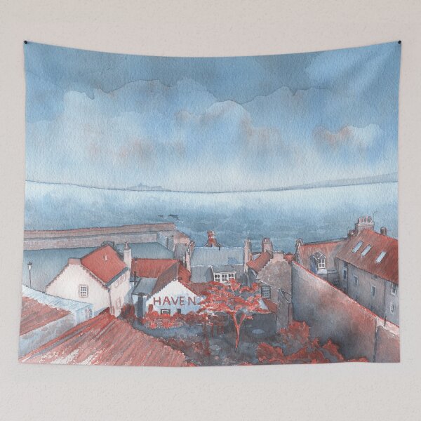 Item preview, Cellardyke Harbour View designed and sold by Moti Black.
