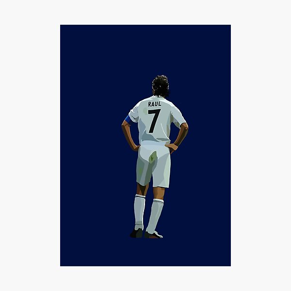 Real Madrid legend Raul Photographic Print