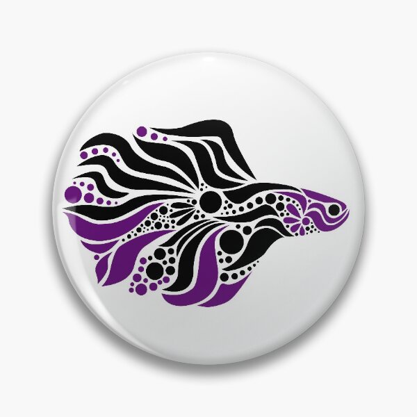 Item preview, Betta Fish - Purple and Black designed and sold by arturekdesign.