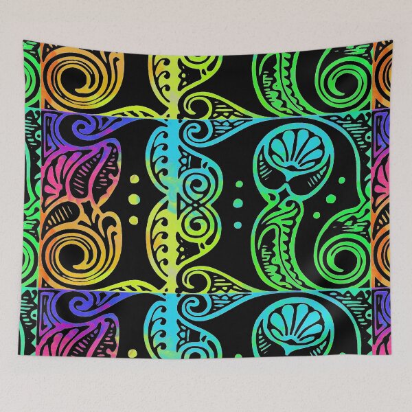 Item preview, Tie Dye Line Art Black designed and sold by wallomintart.
