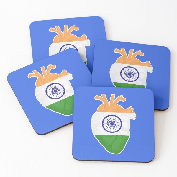 Item preview, Proud to be Indian, Heart beating for India, Ashoka Chakra | Pride - blue background designed and sold by Kinisis.