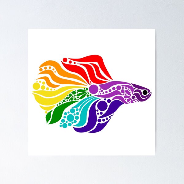 Item preview, Betta Fish - Rainbow designed and sold by arturekdesign.