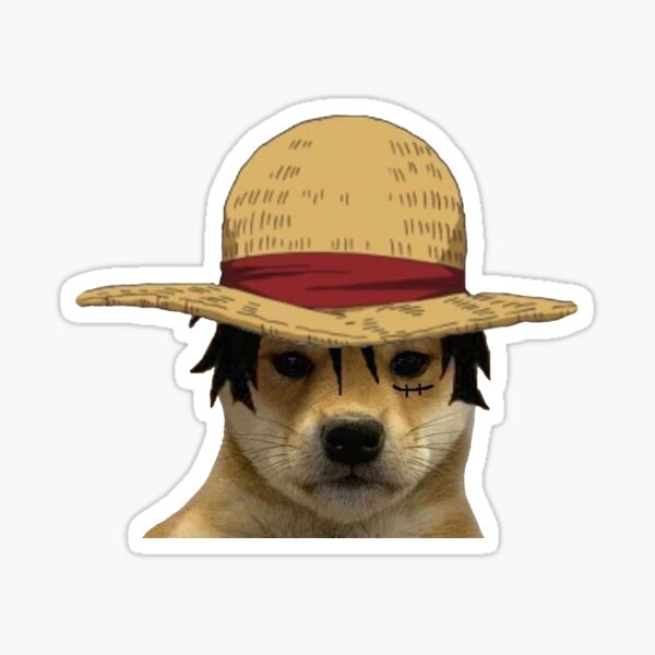 Luffy Dog Stickers | Redbubble