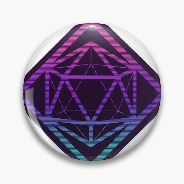 Item preview, Retro Vaporwave Minimalist D20 designed and sold by JMDSilva.