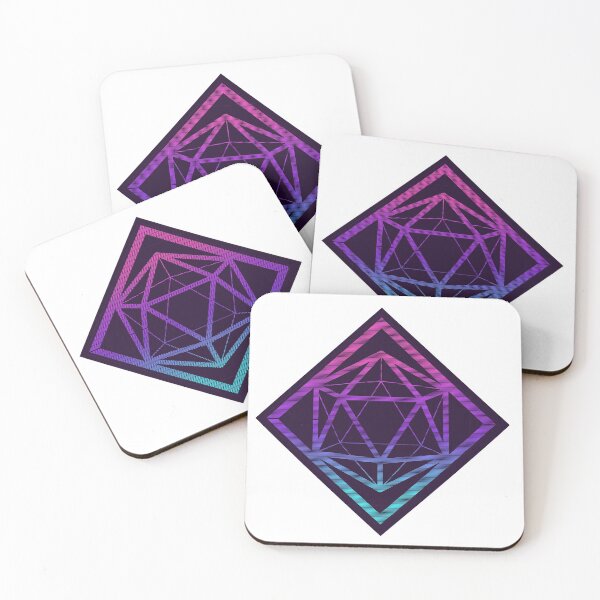 Item preview, Retro Vaporwave Minimalist D20 designed and sold by JMDSilva.