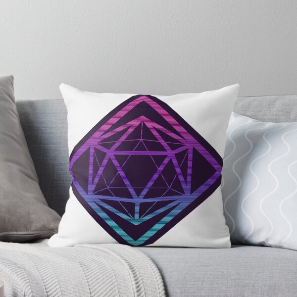 Item preview, Retro Vaporwave Minimalist D20 designed and sold by JMDSilva.