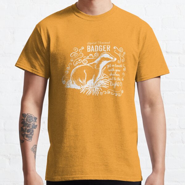 Krafttier - Spirit animal - Badger - Dachs - weiß Classic T-Shirt