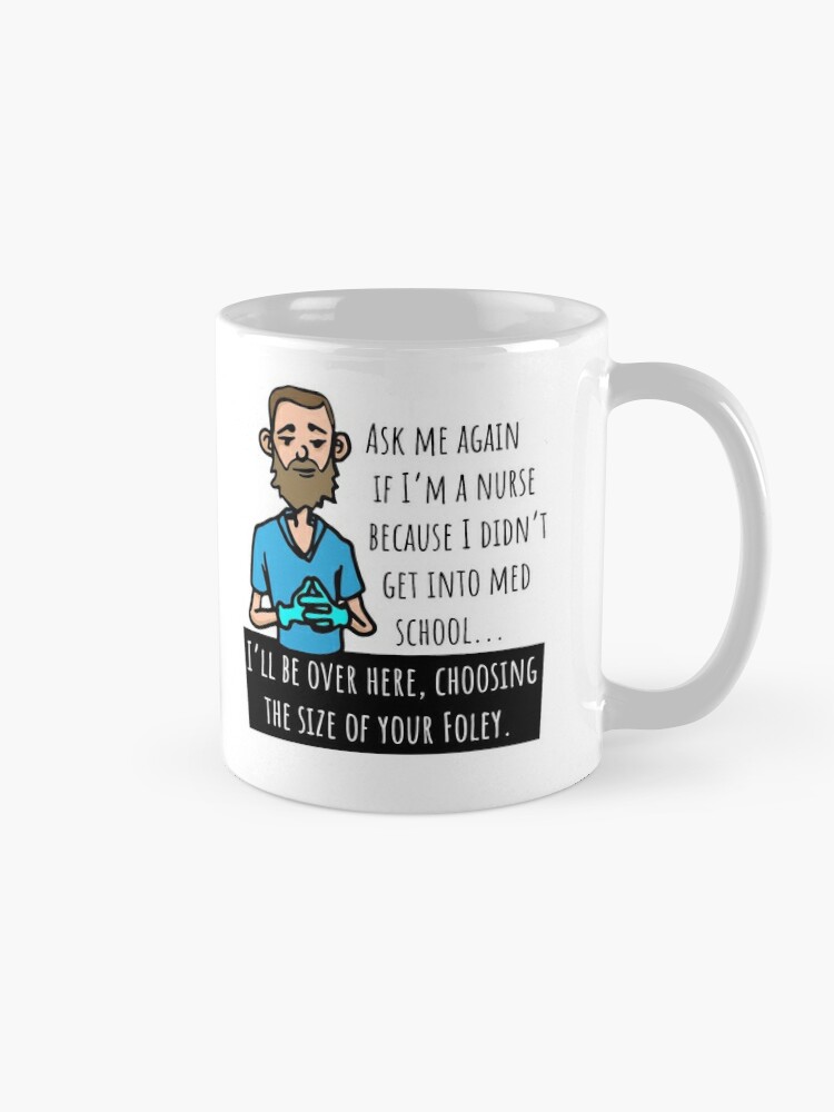 Murse Mug, Bearded Male Nurse Coffee Mugs, Funny Gifts for Men