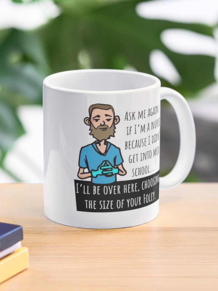Murse Mug, Bearded Male Nurse Coffee Mugs, Funny Gifts for Men